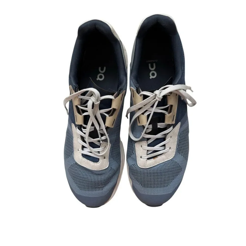 On Mens Metal Navy Cloudrift Low Top Lace Up Athletic Running Sneakers Size 9.5